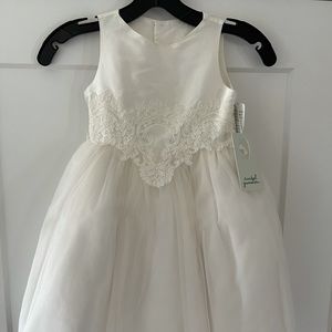 Isabel Garreton, Lace-Trim Silk/Tulle Dress, Size3